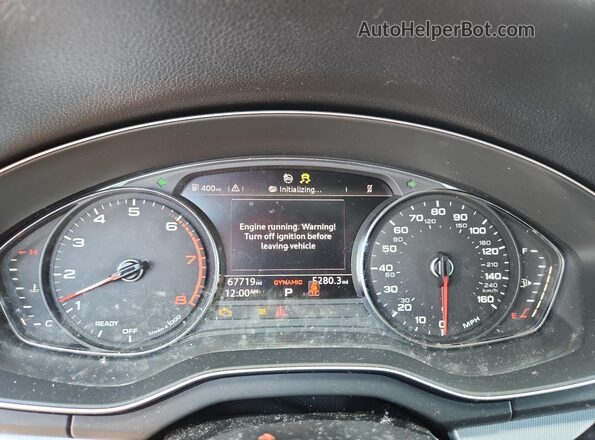 WA1ANAFY9L2116213 2020 AUDI Q5 Серый Вид щитка приборов