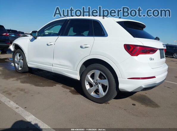 WA1AUCF37M1095744 2021 AUDI Q3 White Trasero izquierdo