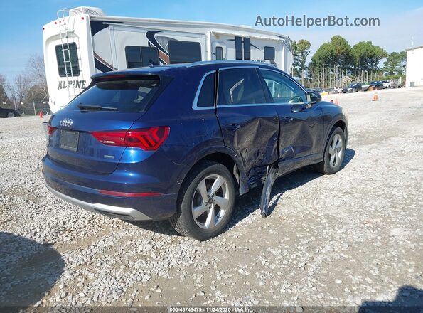 WA1AUCF3XM1058591 2021 AUDI Q3 Blue Rear right