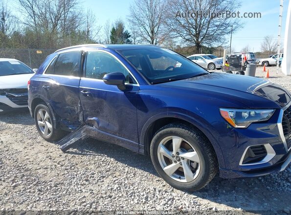 WA1AUCF3XM1058591 2021 AUDI Q3 Blue Front view