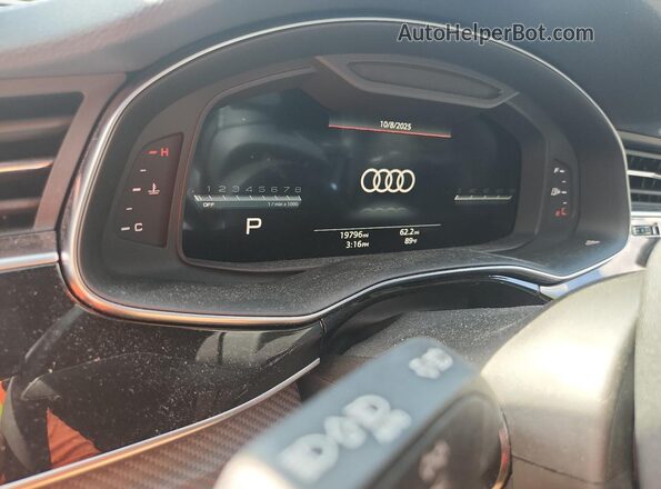 WA1AWBF74SD002861 2025 AUDI SQ7 Charcoal Սարքավորումների վահանակի տեսք