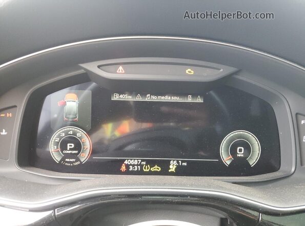 WA1AXAF78MD033749 2021 AUDI Q7 Серый Вид щитка приборов