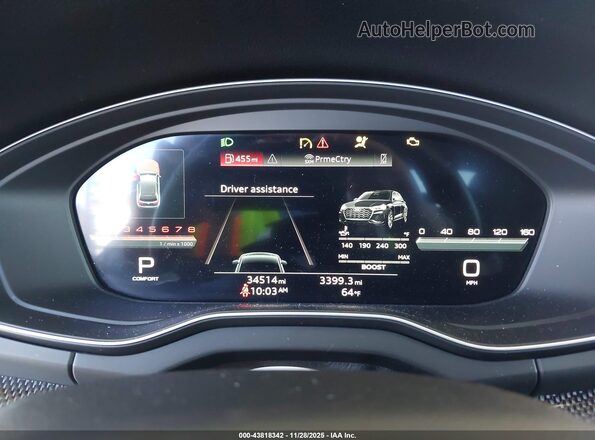 WA1B4AFY1N2135140 2022 AUDI SQ5 Gray Widok tylnych siedzeń