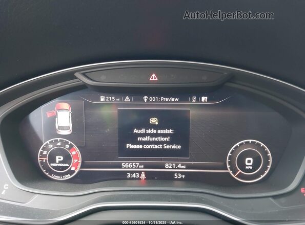 WA1B4AFY3L2076685 2020 AUDI SQ5 White Vista de los asientos traseros
