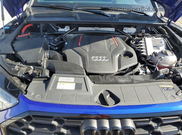 WA1B4AFY8P2154982 2023 AUDI SQ5 Blue ძრავის განყოფილების ხედი