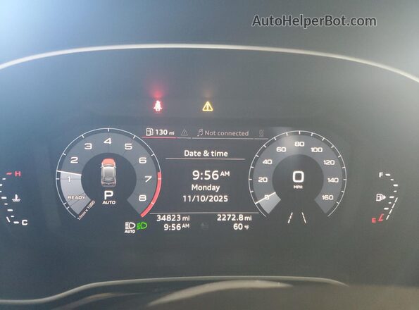 WA1BECF33L1117948 2020 AUDI Q3 Gray ხელსაწყოთა პანელის ხედი