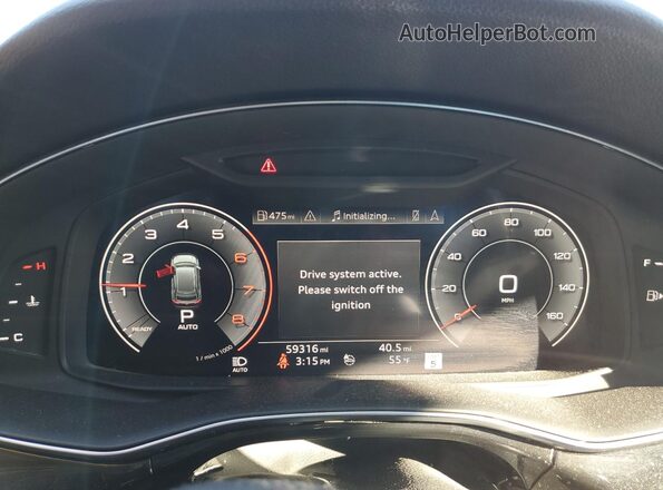 WA1BVAF15KD030049 2019 AUDI Q8 Серый Вид щитка приборов