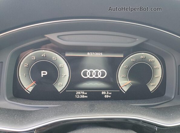 WA1BVBF14SD014088 2025 AUDI Q8 Серый Вид щитка приборов