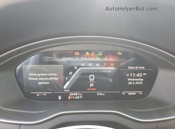 WA1C4AFY6M2001114 2021 AUDI SQ5 Gray Instrument cluster view