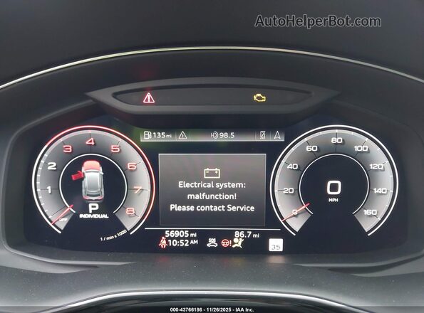 WA1CVAF13LD020156 2020 AUDI Q8 Gray Rear seats view