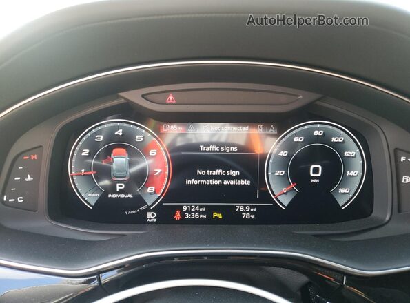 WA1CWBF16PD038160 2023 AUDI SQ8 Black Вид щитка приладів