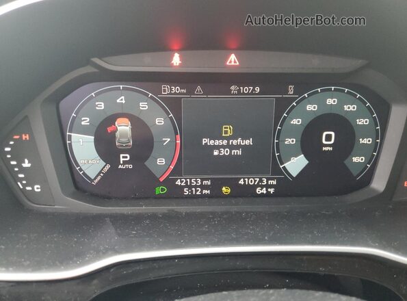 WA1DECF31N1123971 2022 AUDI Q3 Black Widok zestawu wskaźników