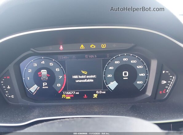 WA1DECF32M1013283 2021 AUDI Q3 White Vista de los asientos traseros