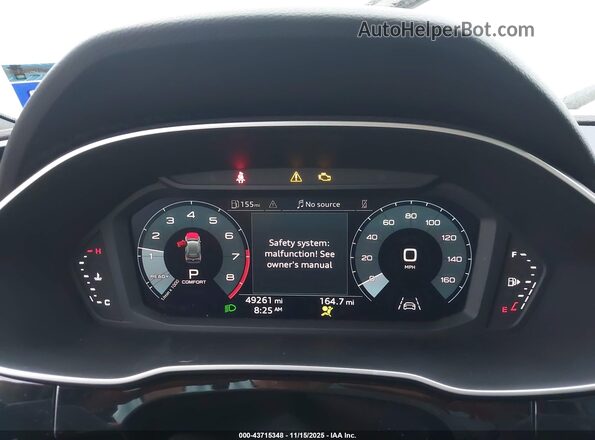 WA1DECF33N1143753 2022 AUDI Q3 White უკანა სავარძლების ხედი