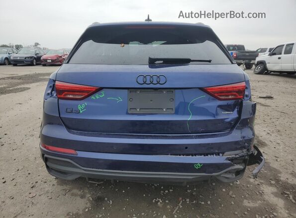 WA1DECF34R1182504 2024 AUDI Q3 Blue Rear view