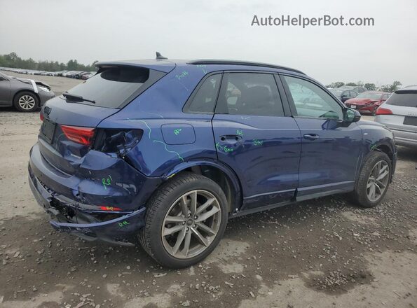 WA1DECF34R1182504 2024 AUDI Q3 Blue Rear right