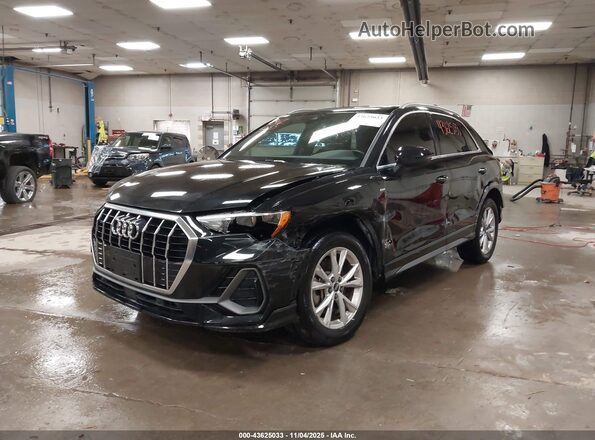 WA1DECF36M1038381 2021 AUDI Q3 Black Առջևի ձախ երեք քառորդ տեսարան