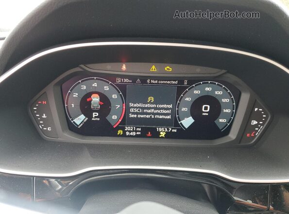 WA1DECF36S1075511 2025 AUDI Q3 White Vista del cuadro de instrumentos