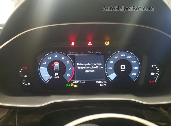WA1DECF3XM1013998 2021 AUDI Q3 Black Вид щитка приладів