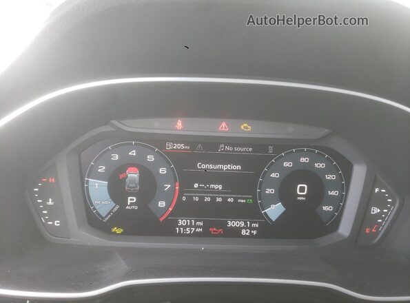 WA1EECF35S1046862 2025 AUDI Q3 White Սարքավորումների վահանակի տեսք