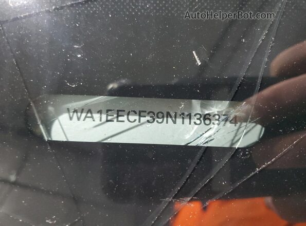 WA1EECF39N1136374 2022 AUDI Q3 Белый Вид наклейки с VIN-кодом