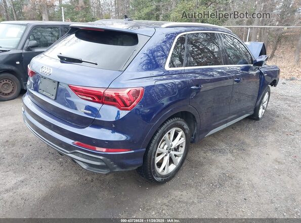WA1EECF3XM1090794 2021 AUDI Q3 Blue Trasero derecho