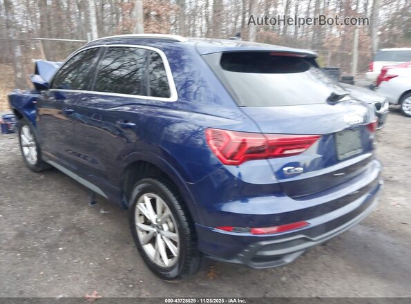 WA1EECF3XM1090794 2021 AUDI Q3 Blue Trasero izquierdo
