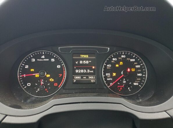 WA1EFCFS2GR020586 2016 AUDI Q3 Black Vista del cuadro de instrumentos