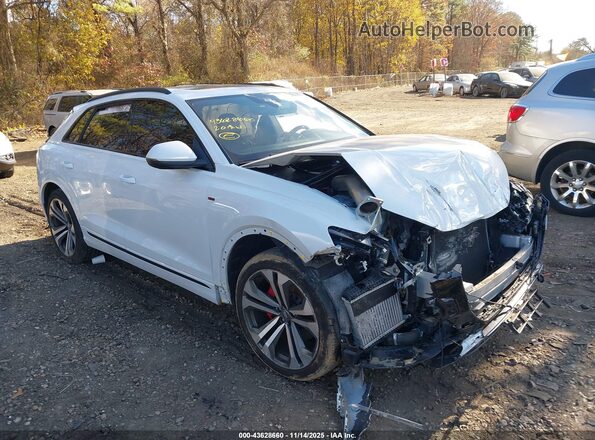WA1EVAF10LD013884 2020 AUDI Q8 White Instrument cluster view