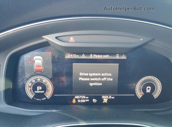 WA1EVAF10LD025517 2020 AUDI Q8 Black ხელსაწყოთა პანელის ხედი