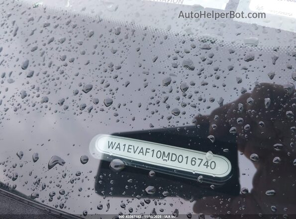 WA1EVAF10MD016740 2021 AUDI Q8 White 