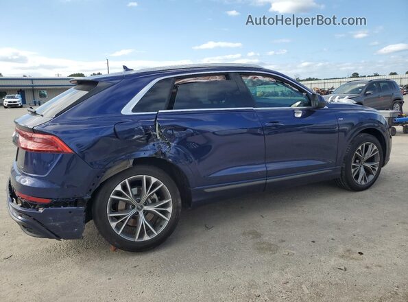 WA1EVAF10MD035966 2021 AUDI Q8 Синий Задняя правая четверть