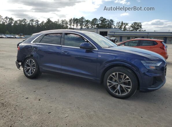 WA1EVAF10MD035966 2021 AUDI Q8 Синий Передняя правая четверть