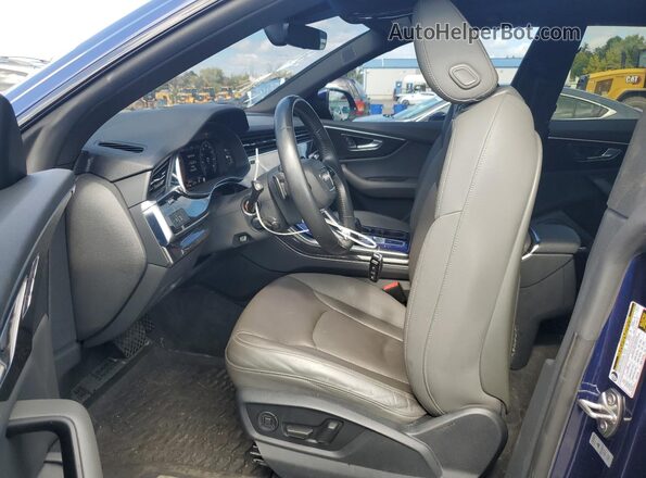 WA1EVAF13KD012663 2019 AUDI Q8 Blue Front interior view