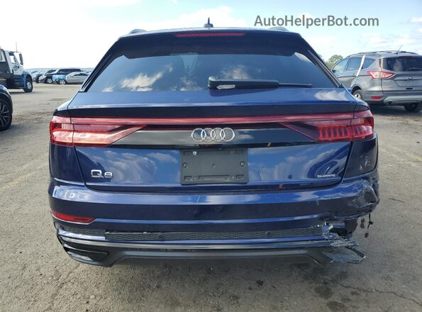 WA1EVAF13KD012663 2019 AUDI Q8 Blue Rear view