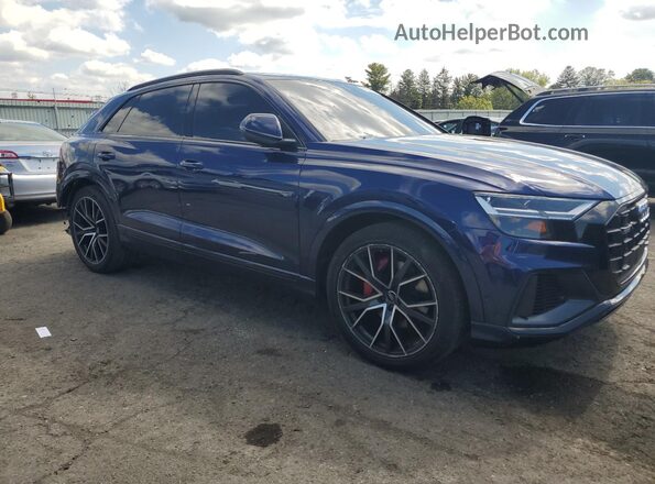 WA1EVAF13KD012663 2019 AUDI Q8 Blue Front right