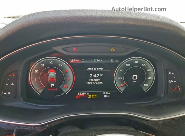 WA1EVAF13MD042409 2021 AUDI Q8 White Vista del cuadro de instrumentos