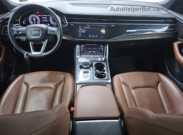 WA1EVAF16MD003474 2021 AUDI Q8 White Widok deski rozdzielczej