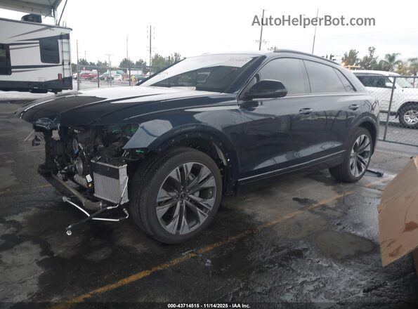 WA1EVBF18SD012678 2025 AUDI Q8 Dark Blue Առջևի ձախ երեք քառորդ տեսարան