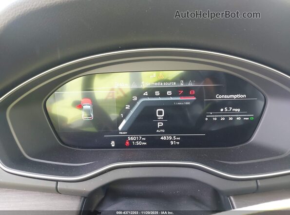 WA1FAAFY2N2014109 2022 AUDI Q5 Синий Вид задних сидений