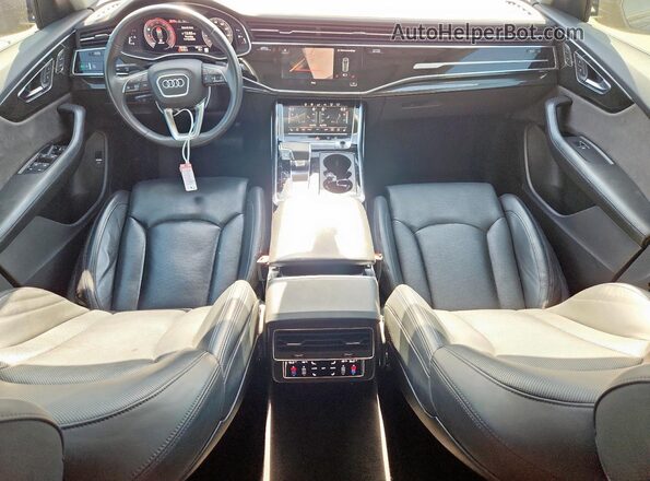 WA1FVAF10LD002307 2020 AUDI Q8 Blue Dashboard view