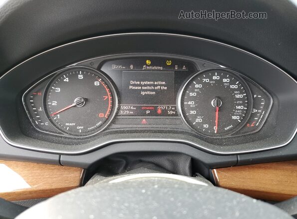 WA1GAAFY7N2017074 2022 AUDI Q5 Blue Vista del cuadro de instrumentos