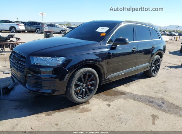 WA1LAAF7XHD018833 2017 AUDI Q7 Black Առջևի ձախ երեք քառորդ տեսարան