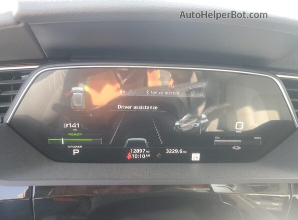 WA1LAAGE5NB026701 2022 AUDI E-TRON White Instrument cluster view