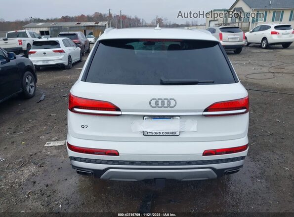 WA1LCBF7XSD001327 2025 AUDI Q7 White 