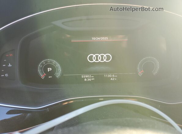 WA1LJBF70ND014503 2022 AUDI Q7 White Instrument cluster view
