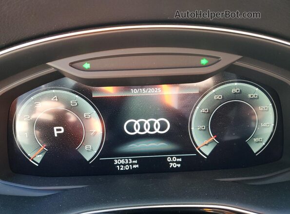 WA1LVBF71SD013750 2025 AUDI Q7 Серый Вид щитка приборов
