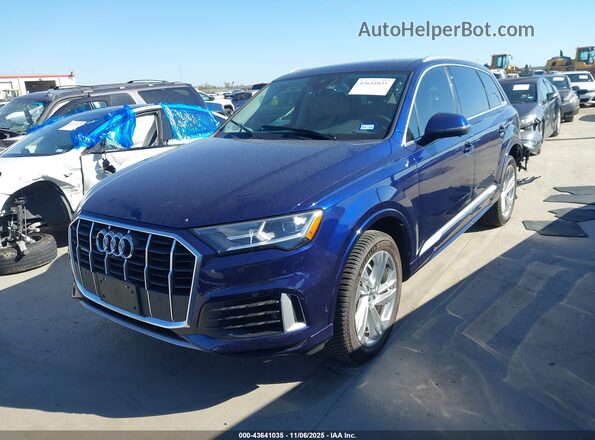 WA1LXAF76LD001454 2020 AUDI Q7 Blue Передня ліва чверть