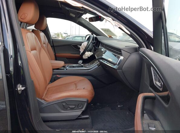 WA1LXBF73MD036167 2021 AUDI Q7 Black წინა სალონის ხედი