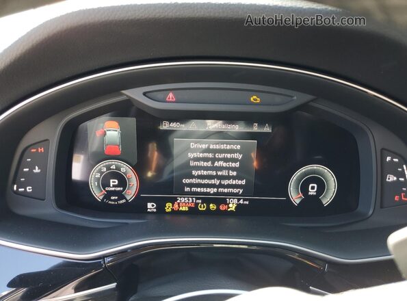 WA1LXBF76ND021096 2022 AUDI Q7 Black ხელსაწყოთა პანელის ხედი
